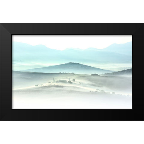 Tuscany Black Modern Wood Framed Art Print by Deng, Larry