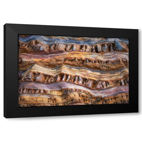 Abstractions In Nature Black Modern Wood Framed Art Print by Dingemans, Saskia