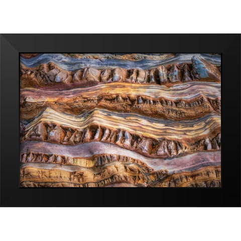 Abstractions In Nature Black Modern Wood Framed Art Print by Dingemans, Saskia