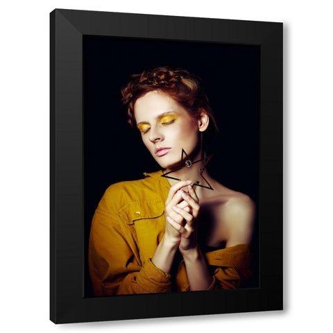 The Star Black Modern Wood Framed Art Print with Double Matting by Bolgov, Ruslan