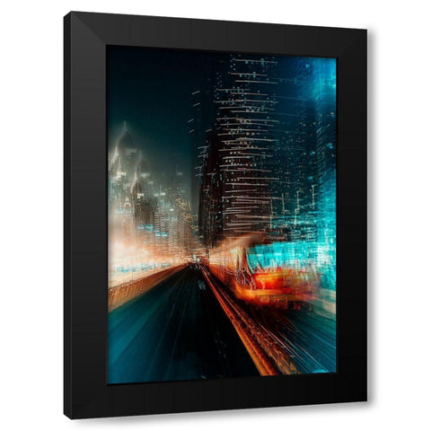 Look Into The Future Black Modern Wood Framed Art Print with Double Matting by Chiriaco, Carmine