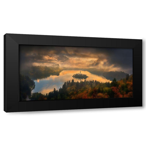 Bled... Black Modern Wood Framed Art Print by Browko, Krzysztof