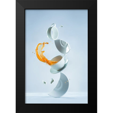 Porcelain Sculpture_Part 3 Black Modern Wood Framed Art Print by Belenko, Dina