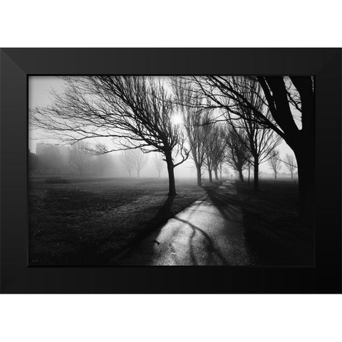 Foggy February Black Modern Wood Framed Art Print by Allen, Elizabeth
