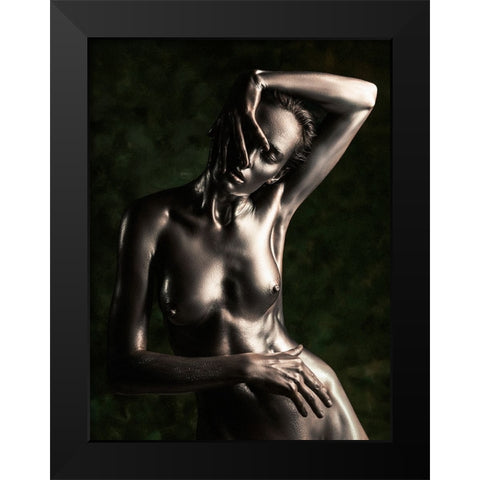 Bronze Black Modern Wood Framed Art Print by Valevicius, Aurimas