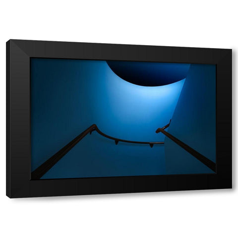 Protekto Black Modern Wood Framed Art Print with Double Matting by Huybrighs, Marc