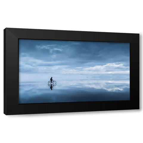 Walking In The Sky... Black Modern Wood Framed Art Print with Double Matting by Kukrinov, Alexandr