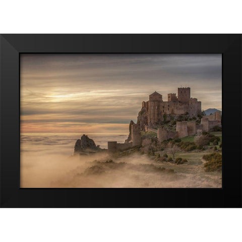 Castillo De Loarre Black Modern Wood Framed Art Print by Goran, Tony