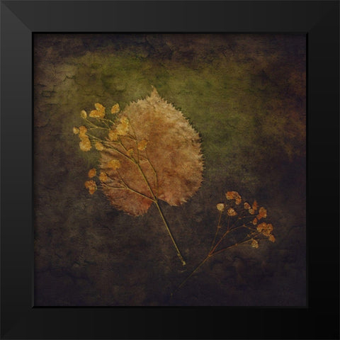 Embedded Black Modern Wood Framed Art Print by Kiral, Cicek