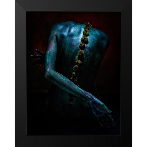 Symbiosis II Black Modern Wood Framed Art Print by Kovalev, Ivan