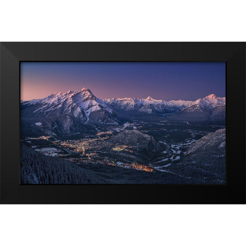 Banff Black Modern Wood Framed Art Print by Figueras Barranco, Antoni