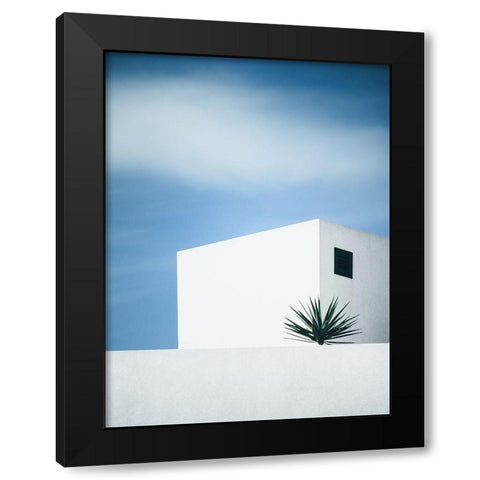 Palm Tree Black Modern Wood Framed Art Print by Wasinger, Renate