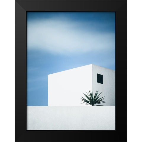 Palm Tree Black Modern Wood Framed Art Print by Wasinger, Renate
