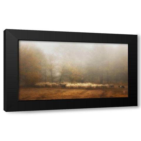 Foggy Memory From The Past Black Modern Wood Framed Art Print with Double Matting by Dingemans, Saskia