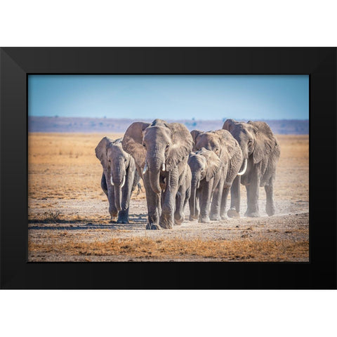 The Titans Black Modern Wood Framed Art Print by C. Sink, Jeffrey