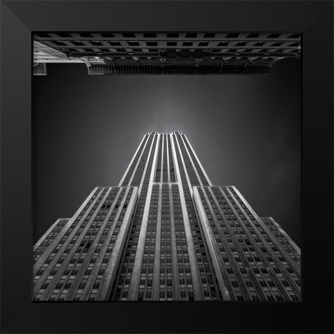 Empire State building Black Modern Wood Framed Art Print by Thabet, Ahmed