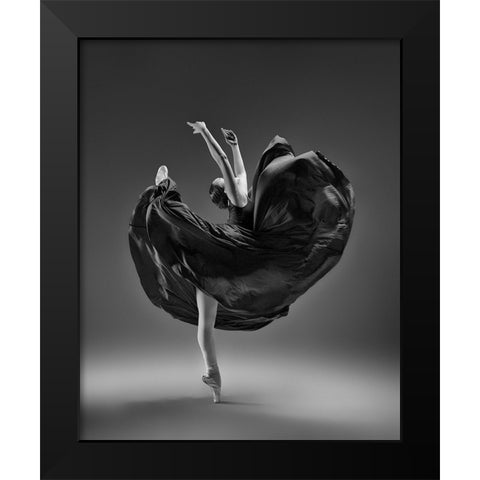 Untitled Black Modern Wood Framed Art Print by Li, Rob