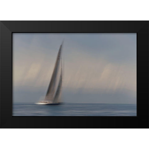 It Was A Nice Day Black Modern Wood Framed Art Print by Brnelic, Tamara