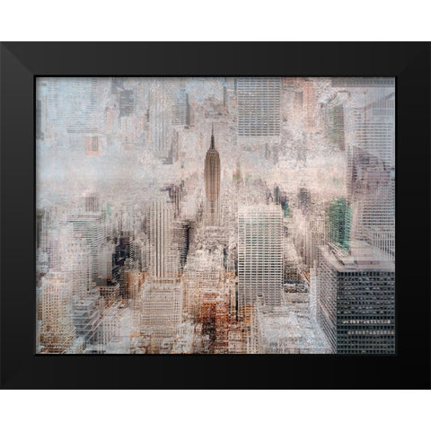 Empire State Of Mind Black Modern Wood Framed Art Print by Chiriaco, Carmine