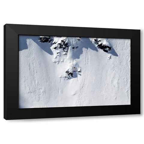 Bec Des Rosses Black Modern Wood Framed Art Print by Sanne, Jakob