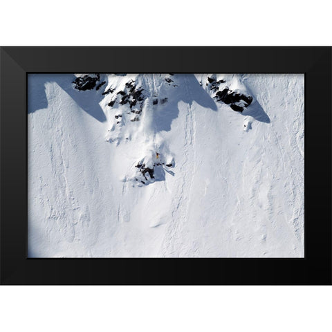 Bec Des Rosses Black Modern Wood Framed Art Print by Sanne, Jakob