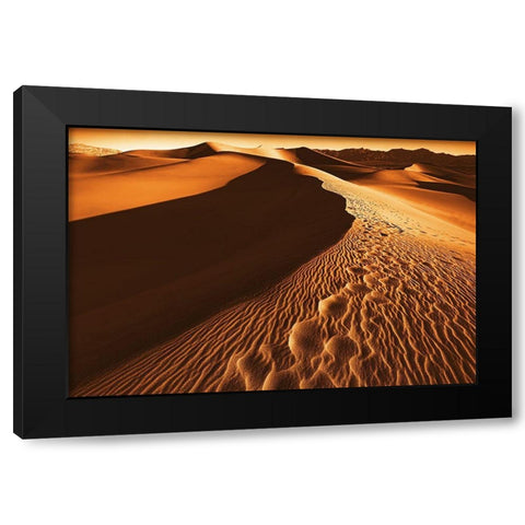 Death Valley Black Modern Wood Framed Art Print by Kreiten, Mike