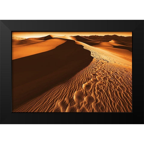 Death Valley Black Modern Wood Framed Art Print by Kreiten, Mike