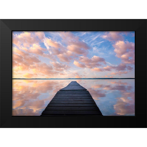 Sanctuary Black Modern Wood Framed Art Print by Lindsten, Christian