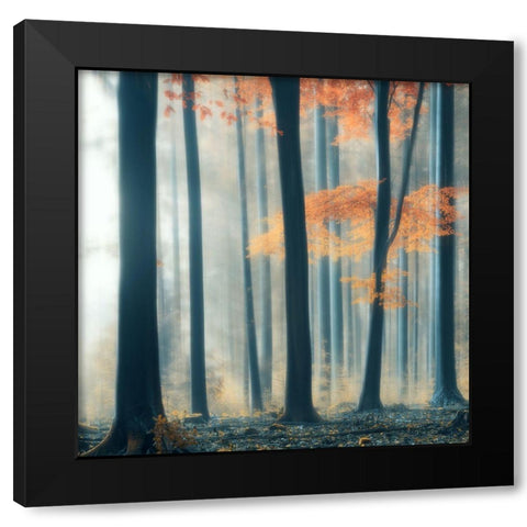 A Comme Amour Black Modern Wood Framed Art Print by Z, Bingo