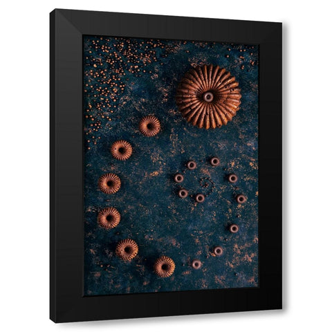 Chocolate Bundt Cake Black Modern Wood Framed Art Print by VLAICU, Denisa