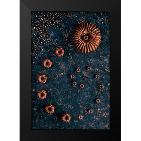 Chocolate Bundt Cake Black Modern Wood Framed Art Print by VLAICU, Denisa