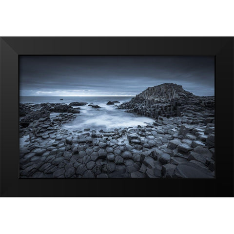 Where Giants Roam Black Modern Wood Framed Art Print by Ahern, David