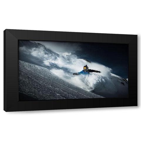 No Holding Back With Ralph Maho Black Modern Wood Framed Art Print by Verbiest, Eric