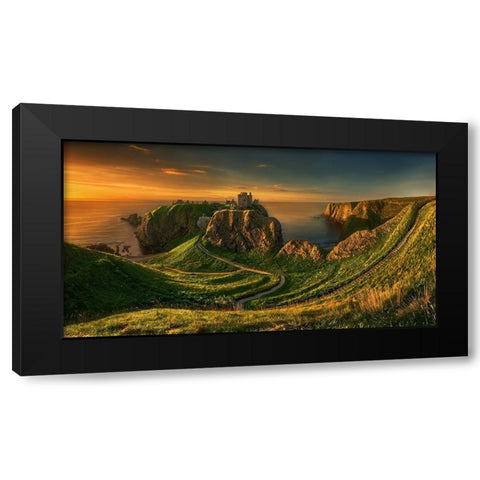 Dunnottar... Black Modern Wood Framed Art Print with Double Matting by Browko, Krzysztof