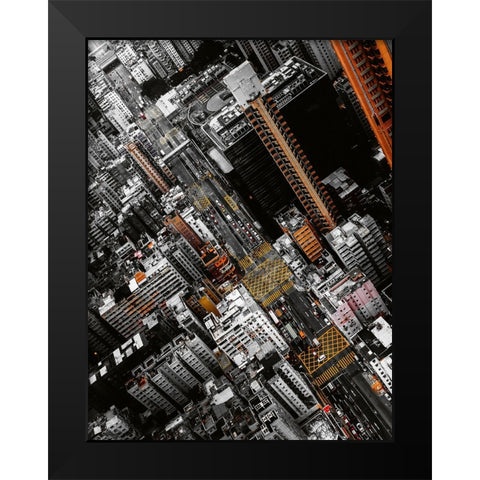Vertigo Black Modern Wood Framed Art Print by Chiriaco, Carmine