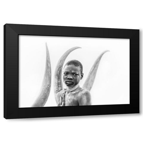 Framed Black Modern Wood Framed Art Print by Cole, Trevor