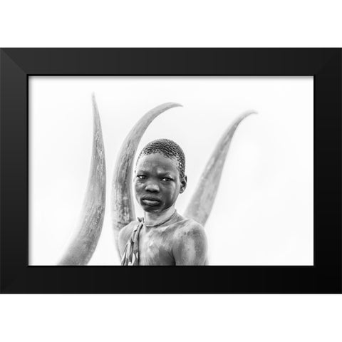 Framed Black Modern Wood Framed Art Print by Cole, Trevor