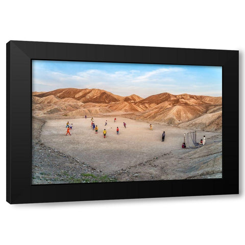 Champions League Black Modern Wood Framed Art Print with Double Matting by Jamshidian, Hamid