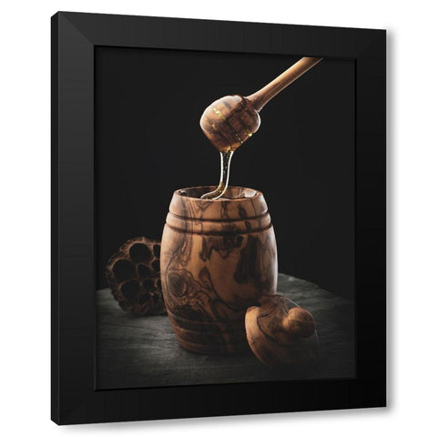 Honey Black Modern Wood Framed Art Print with Double Matting by Minar, Patrik