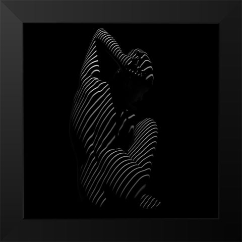 Untitled Black Modern Wood Framed Art Print by Cloud, Mountain