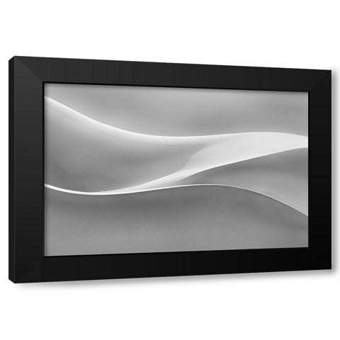 Restless Black Modern Wood Framed Art Print with Double Matting by Asghar Alimoradi, Ali