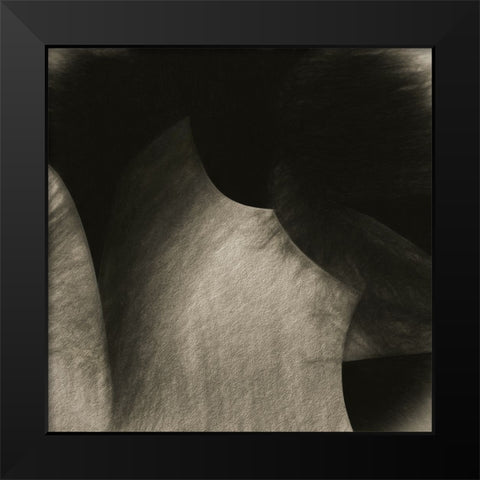 Roccia Black Modern Wood Framed Art Print by Claes, Gilbert