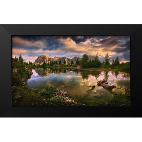 Limides... Black Modern Wood Framed Art Print by Browko, Krzysztof