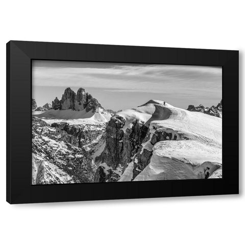 Almost At The Top Black Modern Wood Framed Art Print by Klabus, Ales