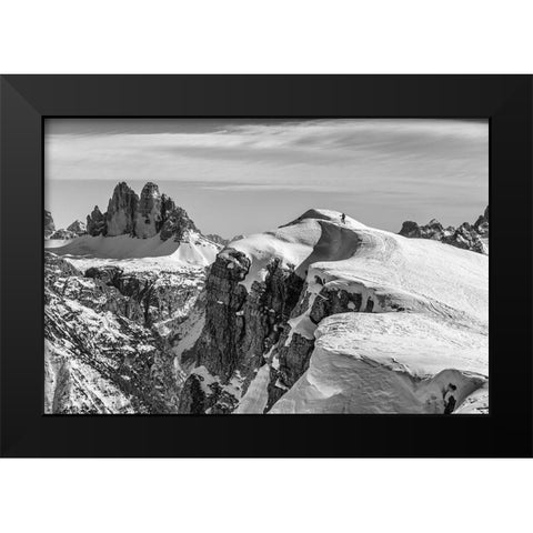 Almost At The Top Black Modern Wood Framed Art Print by Klabus, Ales