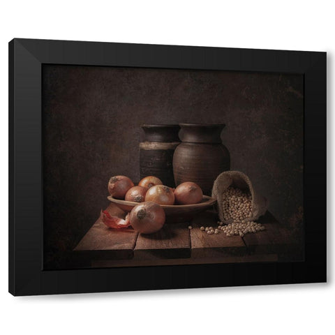 Soy Black Modern Wood Framed Art Print by Perfoncio, Margareth