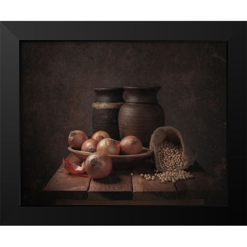 Soy Black Modern Wood Framed Art Print by Perfoncio, Margareth