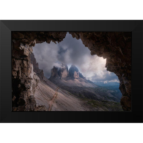 An Unbelievable View Black Modern Wood Framed Art Print by Lopez Garcia, David