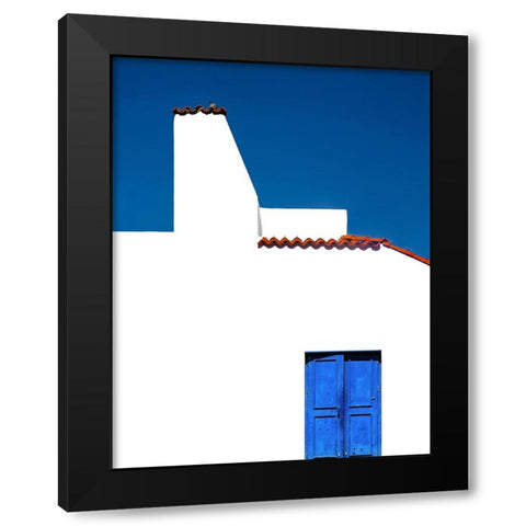 Bright Eyes Black Modern Wood Framed Art Print by Orbach, Arnon