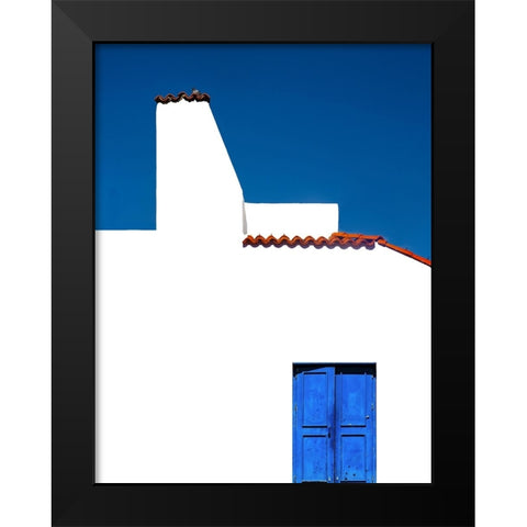 Bright Eyes Black Modern Wood Framed Art Print by Orbach, Arnon